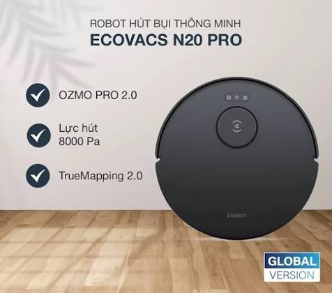 Robot hút bụi lau nhà Ecovacs Deebot N20 Pro - Ảnh 4