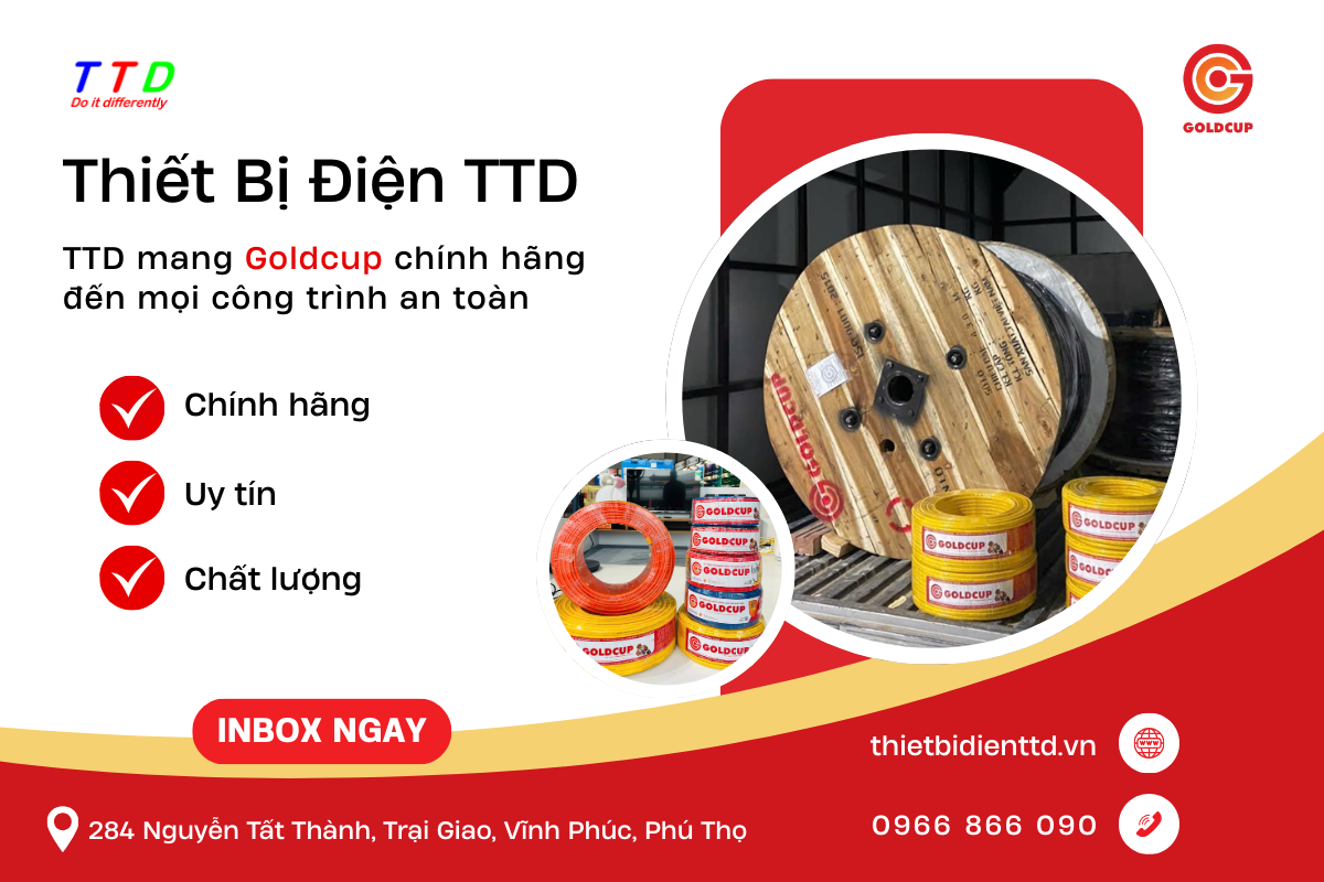 cáp điện Goldcup cho các nhà máy