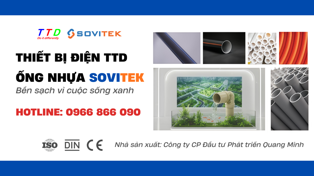 ống nhựa luồn dây điện sovitek vĩnh phúc