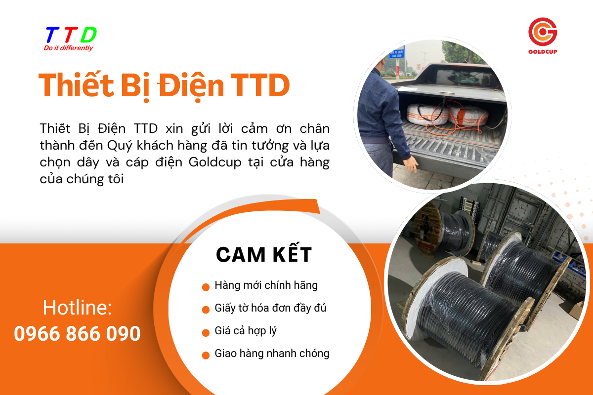 Dây cáp điện Goldcup tại Hải Phòng