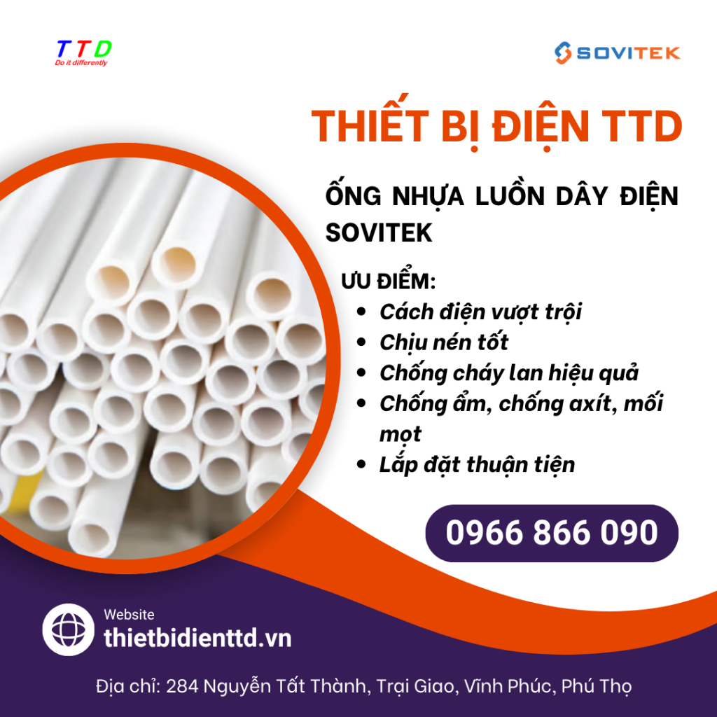 Ống Nhựa Luồn Dây Điện Sovitek