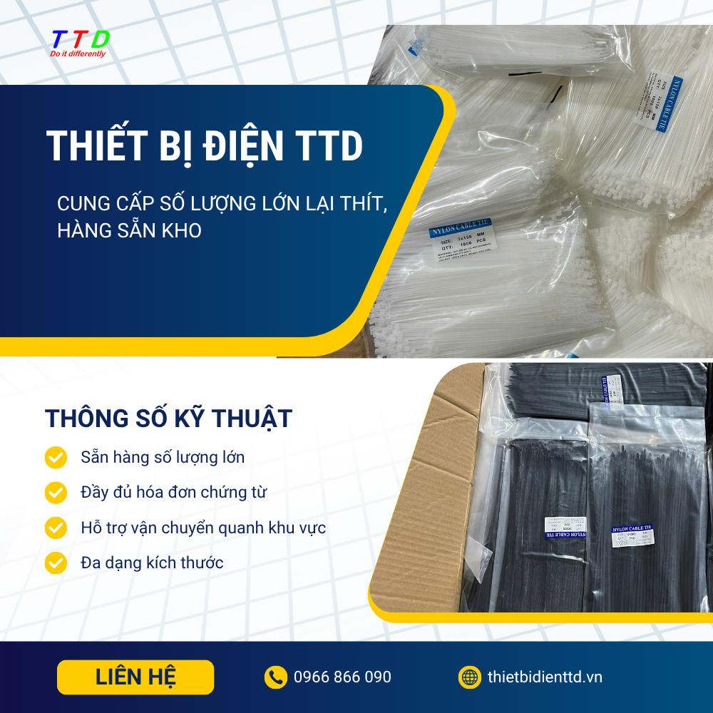 Dây rút nhựa sẵn kho tại Vĩnh Yên